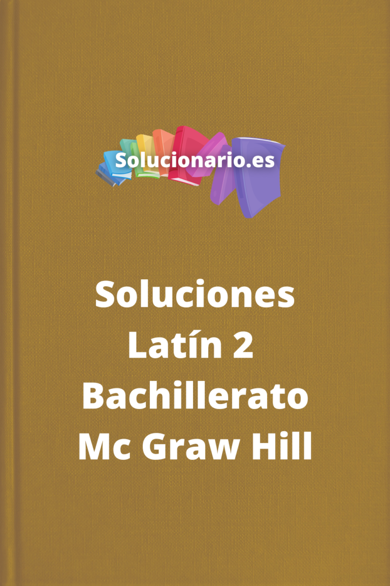 Soluciones Lat N Bachillerato Mcgraw Hill Pdf