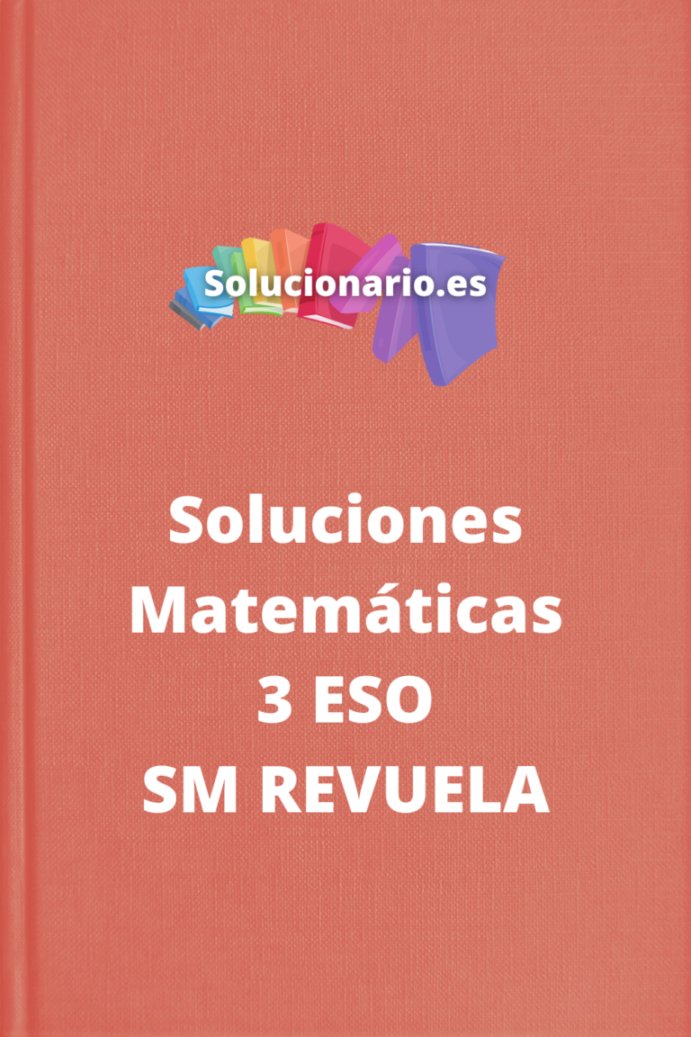 Solucionario Matemáticas 3 ESO SM Revuela 2024 2025 PDF