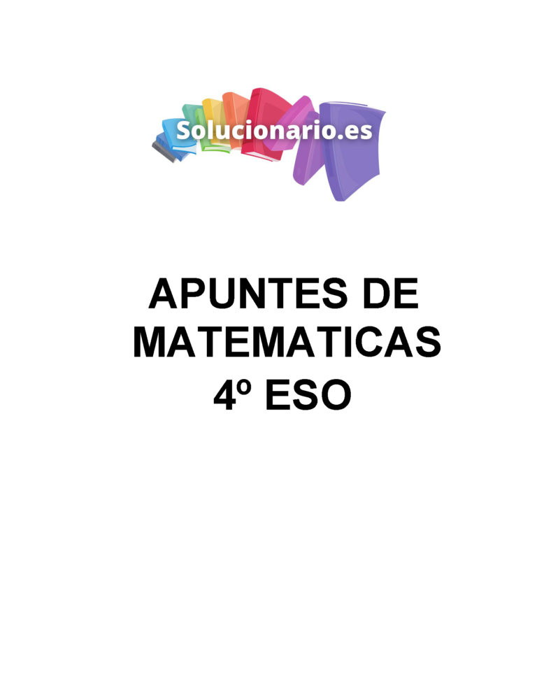 APUNTES - Matemáticas Estadística 4 ESO 2024 / 2025 [PDF]