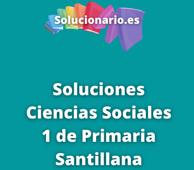 Ciencias Sociales 1 Primaria Santillana