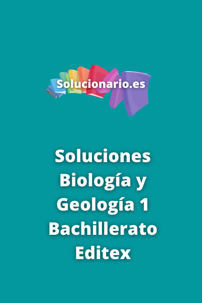 Biología y Geología 1 Bachillerato Editex 