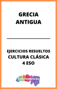 Ejercicios Resueltos Cultura Clásica 4 De ESO 2024 / 2025 [PDF]