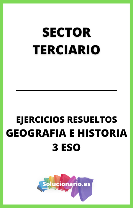 Ejercicios Resueltos de Sector Terciario Geografia e Historia  3 ESO