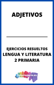Fichas Resueltas de Adjetivos