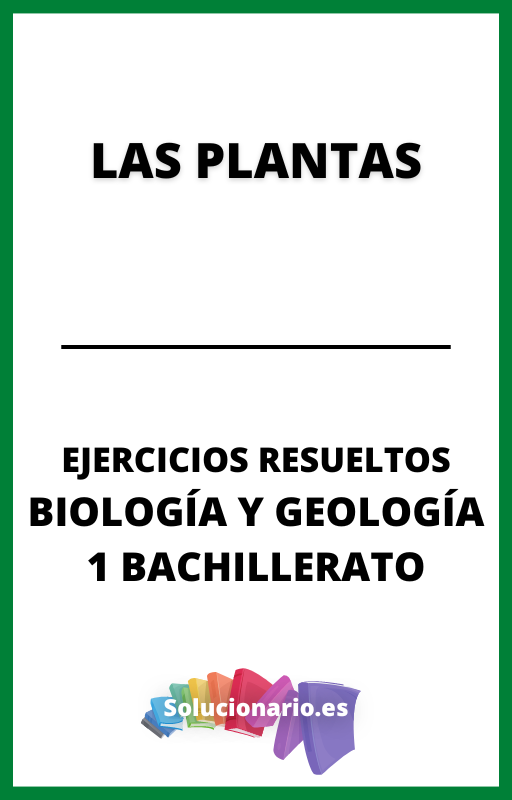 Ejercicios Resueltos de las Plantas Biologia y Geologia 1 Bachillerato