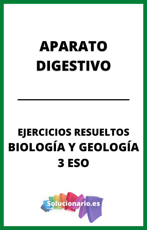 Ejercicios Resueltos de Aparto Digestivo Biologia y Geologia 3 ESO