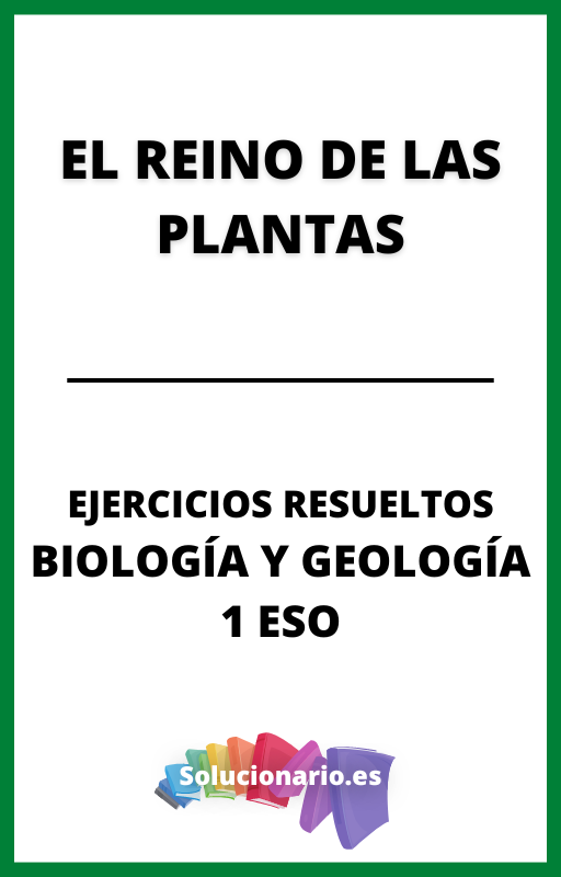 Ejercicios Resueltos del Reino de las Plantas Biologia y Geologia 1 ESO