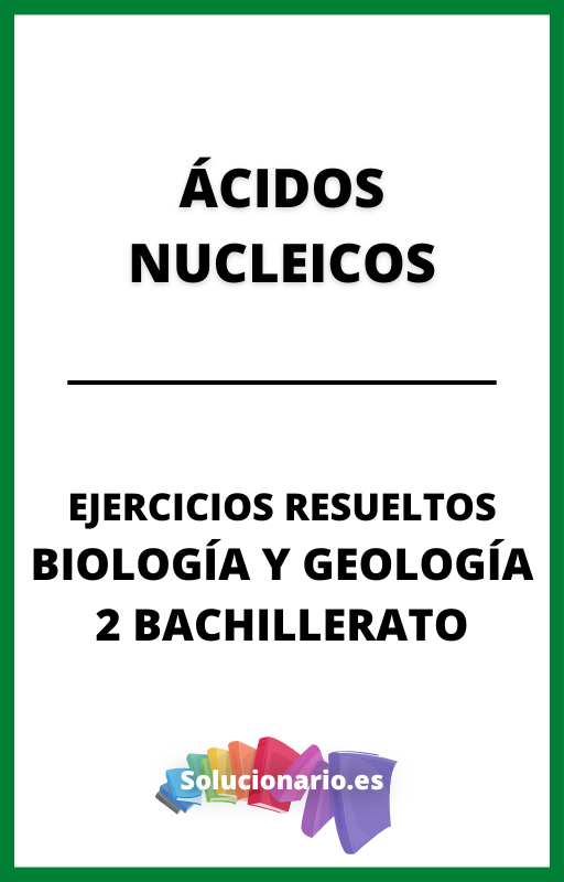 Ejercicios Resueltos de Acidos Nucleicos Biologia y Geologia 2 Bachillerato